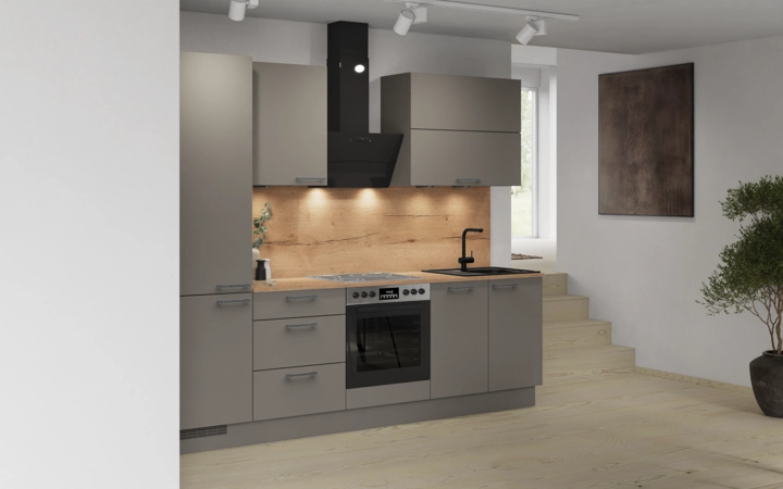 Nobilia SPA Galley kitchen 270 cm with appliances planning 5 1