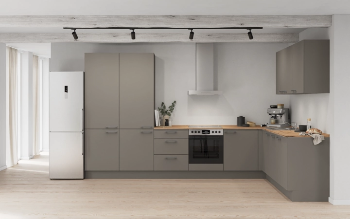 Nobilia SPA L-shaped kitchen 366,6 cm x 246,6 cm with appliances planning 6 0