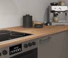 Nobilia SPA L-shaped kitchen 366,6 cm x 246,6 cm with appliances planning 6 3