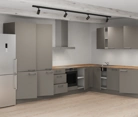 Nobilia SPA L-shaped kitchen 366,6 cm x 246,6 cm with appliances planning 6 4