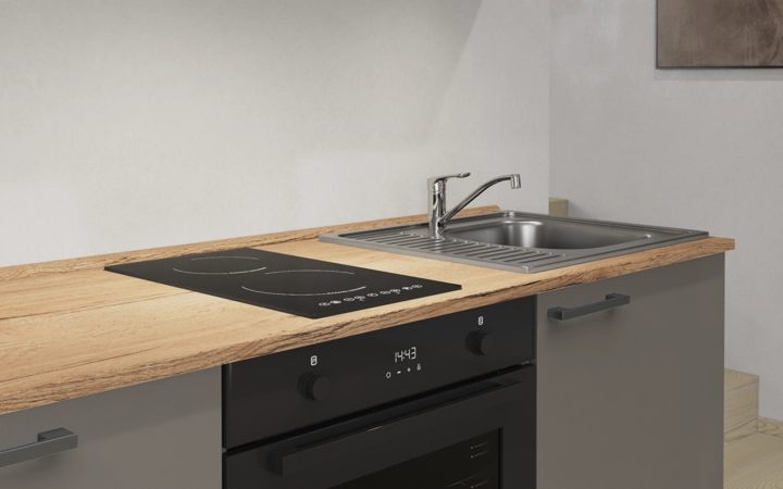 Nobilia SPA Galley kitchen 180 cm with appliances planning 6 3