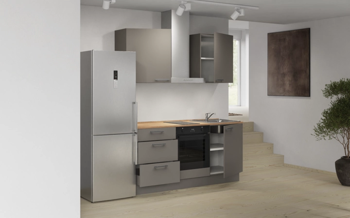 Nobilia SPA Galley kitchen 180 cm with appliances planning 6 4