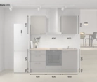 Nobilia SPA Galley kitchen 180 cm with appliances planning 6 5