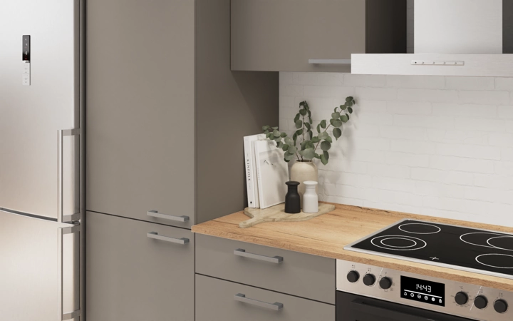 Nobilia SPA Galley kitchen 270 cm with appliances planning 6 2