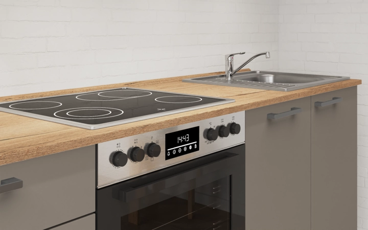 Nobilia SPA Galley kitchen 270 cm with appliances planning 6 3