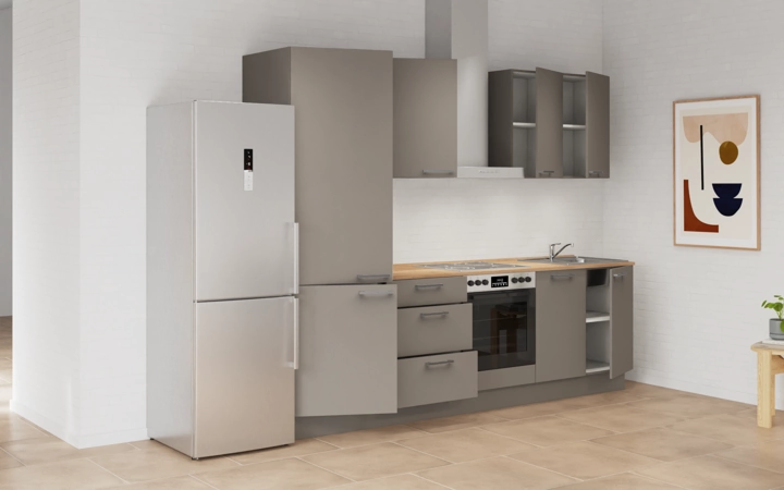 Nobilia SPA Galley kitchen 270 cm with appliances planning 6 4