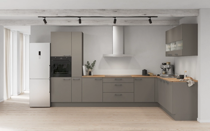Nobilia SPA L-shaped kitchen 366,6 cm x 246,6 cm with appliances planning 7 0