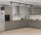 Nobilia SPA L-shaped kitchen 366,6 cm x 246,6 cm with appliances planning 7 1