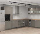 Nobilia SPA L-shaped kitchen 366,6 cm x 246,6 cm with appliances planning 7 4