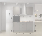 Nobilia SPA Galley kitchen 180 cm with appliances planning 7 5