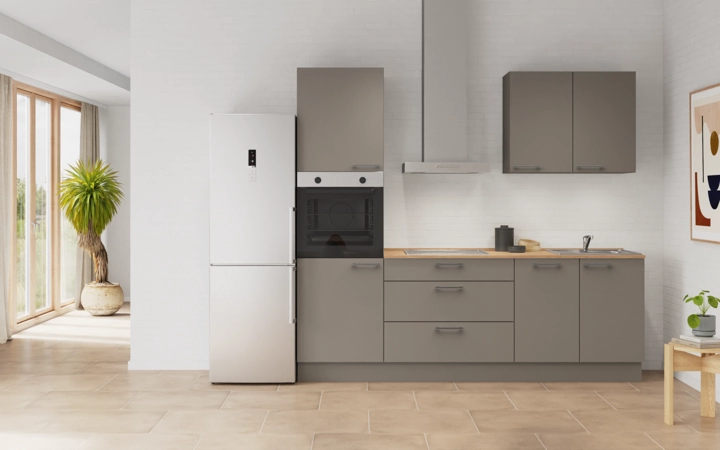 Nobilia SPA Galley kitchen 240 cm with appliances planning 7 0