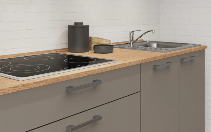 Nobilia SPA Galley kitchen 240 cm with appliances planning 7 3