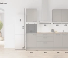 Nobilia SPA Galley kitchen 240 cm with appliances planning 7 5