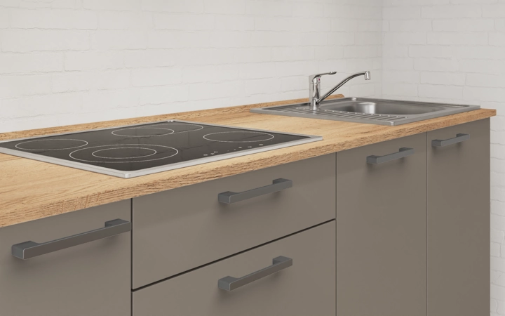 Nobilia SPA Galley kitchen 270 cm with appliances planning 7 3