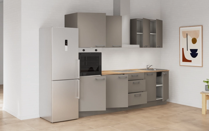 Nobilia SPA Galley kitchen 270 cm with appliances planning 7 4