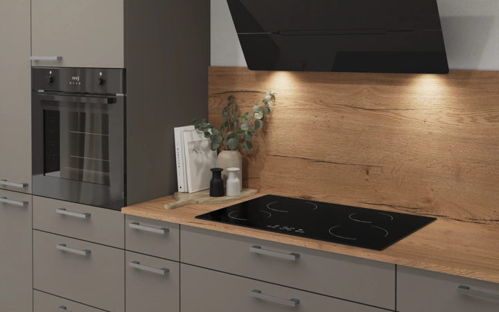 Nobilia SPA L-shaped kitchen 366,6 cm x 246,6 cm with appliances planning 8 2