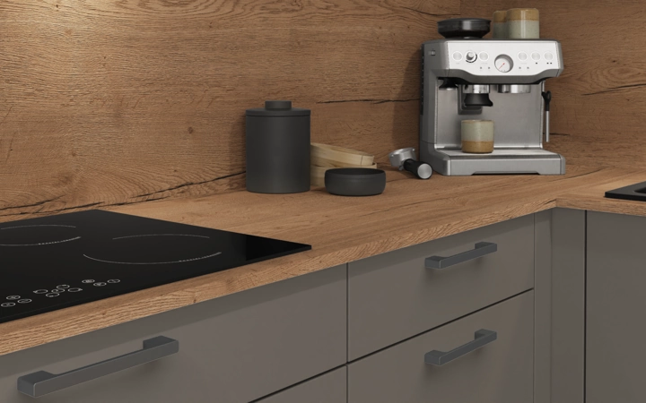 Nobilia SPA L-shaped kitchen 366,6 cm x 246,6 cm with appliances planning 8 3