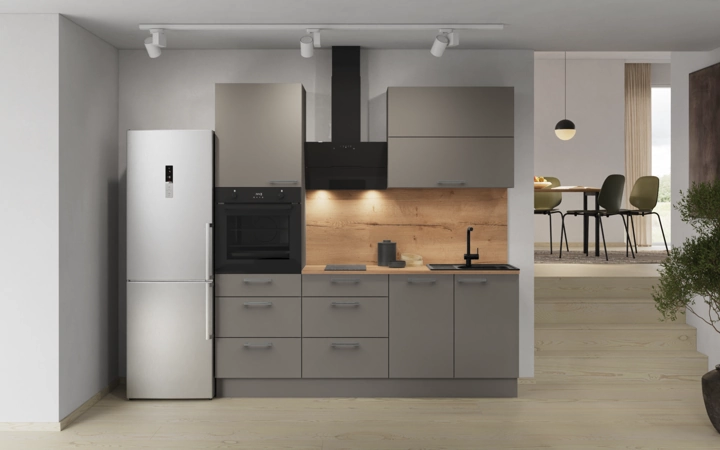 Nobilia SPA Galley kitchen 210 cm with appliances planning 8 0