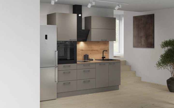 Nobilia SPA Galley kitchen 210 cm with appliances planning 8 1