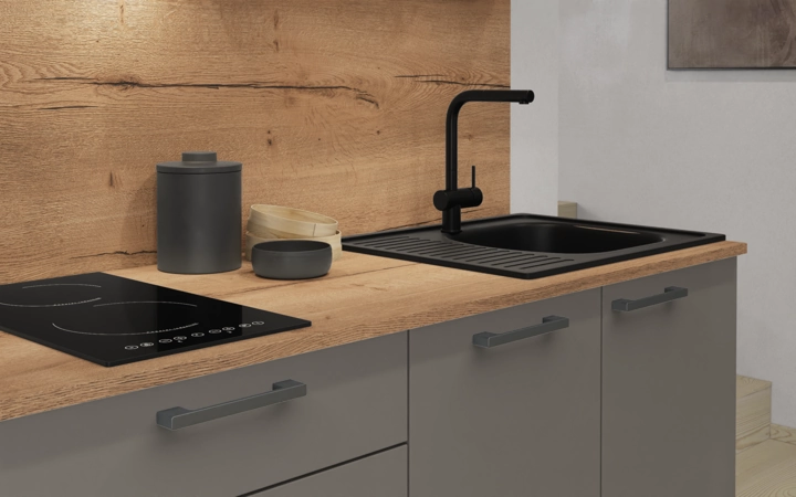 Nobilia SPA Galley kitchen 210 cm with appliances planning 8 3