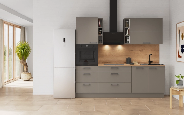 Nobilia SPA Galley kitchen 240 cm with appliances planning 8 0