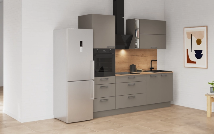 Nobilia SPA Galley kitchen 240 cm with appliances planning 8 1