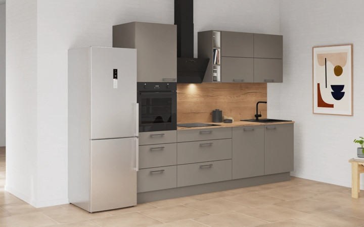 Nobilia SPA Galley kitchen 270 cm with appliances planning 8 1