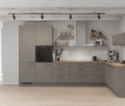 Nobilia SPA L-shaped kitchen 366,6 cm x 246,6 cm with appliances planning 9 0