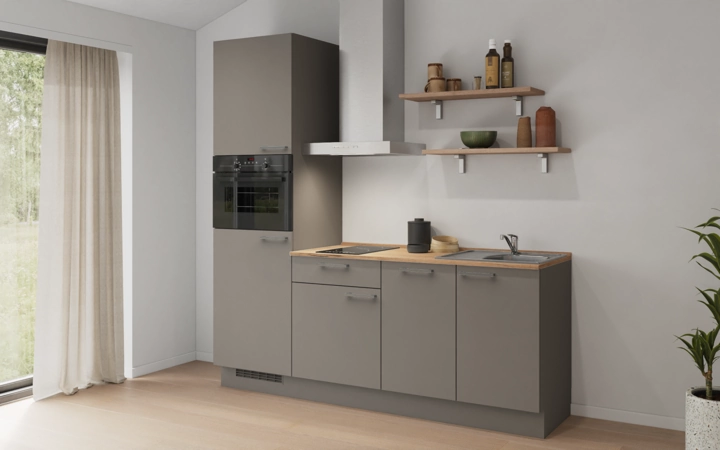 Nobilia SPA Galley kitchen 210 cm with appliances planning 9 1