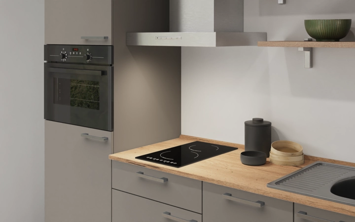 Nobilia SPA Galley kitchen 210 cm with appliances planning 9 2
