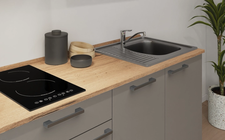 Nobilia SPA Galley kitchen 210 cm with appliances planning 9 3