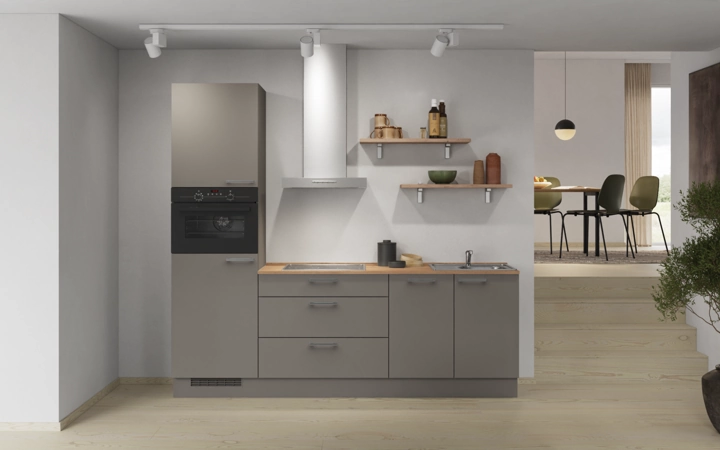 Nobilia SPA Galley kitchen 240 cm with appliances planning 9 0
