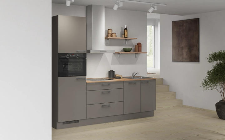 Nobilia SPA Galley kitchen 240 cm with appliances planning 9 1