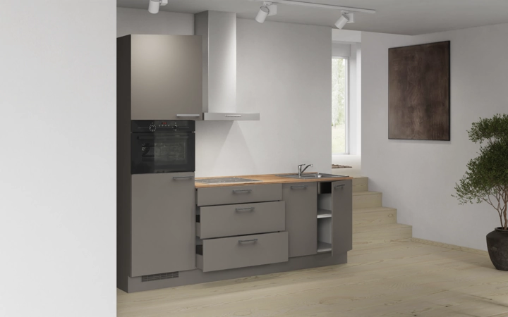 Nobilia SPA Galley kitchen 240 cm with appliances planning 9 4